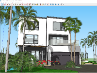 sketchup nhà phố,model 3d nhà phố,model su nhà phố,file su nhà phố,file 3d nhà phố