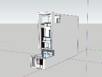 nhà phố 3 tầng,file su nhà phố 3 tầng,nhà phố 3 tầng sketchup,nhà phố hiện đại