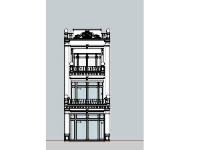 nhà phố 3 tầng,mẫu sketchup nhà phố 3 tầng,thiết kế nhà phố 3 tầng,phối cảnh nhà phố 3 tầng