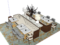 file sketchup nội thất bàn ghế quán cafe,model su  sketchup nội thất bàn ghế quán cafe,3d sketchup nội thất bàn ghế quán cafe,Model sketchup nội thất