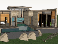 nội thất biệt thự,biệt thự sketchup,sketchup nội thất,biệt thự nghỉ dưỡng