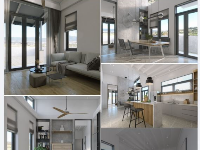 Model Sketchup nội thất căn hộ (Su2020-vray 4.2)