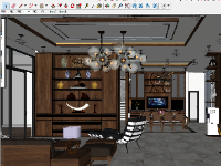 sketchup nội thất bếp,file sketchup nội thất,nội thất phòng khách bếp,model su nội thất khách bếp,sketchup nội thất khách bếp