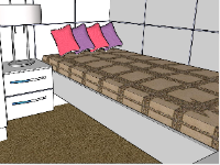 Model sketchup nội thất phòng ngủ 2020