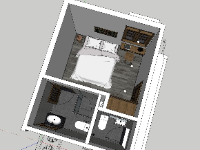 Model sketchup nội thất phòng ngủ 2023 3d