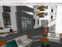 sketchup nội thất,Model SU nội thất,File sketchup nội thất,sketchup nội thất trệt