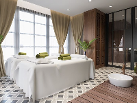 Model sketchup phối cảnh nội thất spa