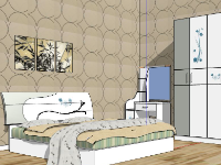 Model sketchup phòng ngủ file su