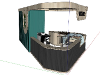 quán cà phê sketchup,quầy bán cà phê,model su quầy bán cà phê