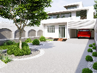 Model Sketchup sân vườn rất đẹp