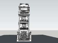 nhà 4 tầng,nhà phố tân cổ điển,model su nhà 4 tầng,mẫu nhà phố 4 tầng