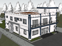 Model sketchup văn phòng