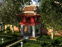 Model Sketchup + vray 2.0 Quốc Tử Giám