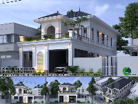 Model Su 2019 + Vray next Biệt thự cổ điển