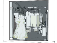 Studio ảnh viện áo cưới,sketchup ảnh viện áo cưới,Studio áo cưới đẹp