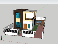 Model su biệt thự 2 tầng 8.5x10m