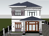 file su biệt thự,sketchup biệt thự,model su biệt thự