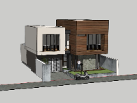 Model su biệt thự 2 tầng 8x10m