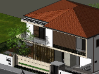 file su biệt thự,file sketchup biệt thự,model su biệt thự