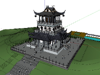 Model su ngôi chùa lớn