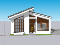 nhà cấp 4,su nhà cấp 4,sketchup nhà cấp 4