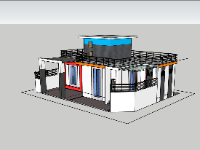 su nhà phố,sketchup nhà phố,su nhà phố 1 tầng,sketchup nhà phố 1 tầng