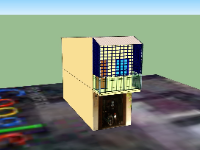 Model su nhà phố 2 tầng 3.7x10.2m
