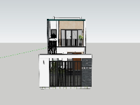 Model su nhà phố 2 tầng 4.5x20m