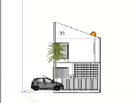 Model su nhà phố 2 tầng 5.5x10.55m