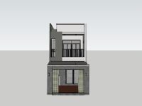 Model su nhà phố 2 tầng 5x17.5m