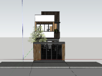Model su nhà phố 2 tầng 5x20m