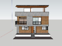 Model su nhà phố 2 tầng 6.5x9m