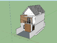 Model su nhà phố 2 tầng 6x9.5m