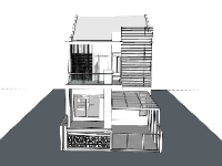 nhà phố,su nhà phố,sketchup nhà phố