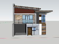 nhà phố 2 tầng,su nhà phố,sketchup nhà phố,su nhà phố 2 tầng,sketchup nhà phố 2 tầng