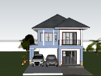 nhà phố 2 tầng,su nhà phố,sketchup nhà phố,su nhà phố 2 tầng,sketchup nhà phố 2 tầng