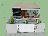 Model su nhà phố 2 tầng hiện đại 2023