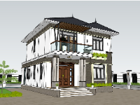 su nhà phố,sketchup nhà phố,su nhà phố 2 tầng,sketchup nhà phố 2 tầng,nhà phố 2 tầng