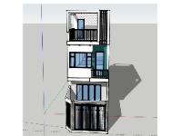 Model su Nhà phố 3 tầng 3x15m