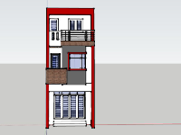 nhà phố 3 tầng,file su nhà phố 3 tầng,mẫu nhà phố 3 tầng đẹp,phối cảnh nhà phố 3 tầng