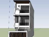 Model su nhà phố 3 tầng 5x15.5m