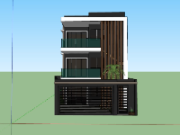 nhà phố 3 tầng,su nhà phố,sketchup nhà phố,su nhà phố 3 tầng,sketchup nhà phố 3 tầng