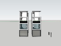 nhà 4 tầng,su nhà phố,sketchup nhà phố