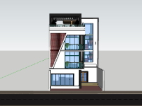 Model su nhà phố 4 tầng 9.4x14m