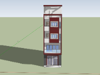Model su nhà phố 5 tầng 5x17m