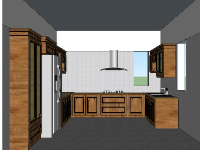 nội thất phòng bếp,Model nội thất,sketchup nội thất phòng bếp,file su nội thất phòng bếp