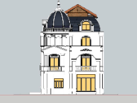 Model su thiết kế lâu đài cổ điển 10.5x13m