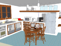 Model su thiết kế nội thất phòng bếp đẹp hiện đại