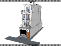 file cad mẫu nhà 4 tầng 5x18m,nhà phố 5x18m,nhà 4 tầng tân cổ điển,thiết kế nhà phố tân cổ điển,File cad nhà phố tân cổ điển