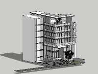Model su văn phòng 7 tầng